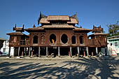 Teak Shwe Yaunghwe Kyaung Buddhist monastery, near Inle Lake. Myanmar. 